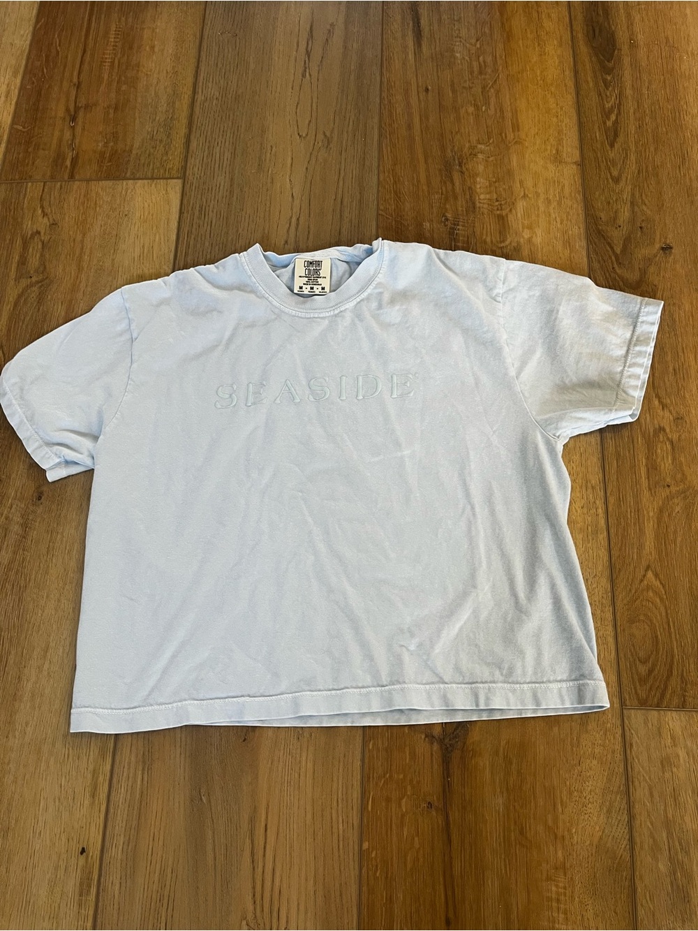 Seaside Light Blue Crop Tee